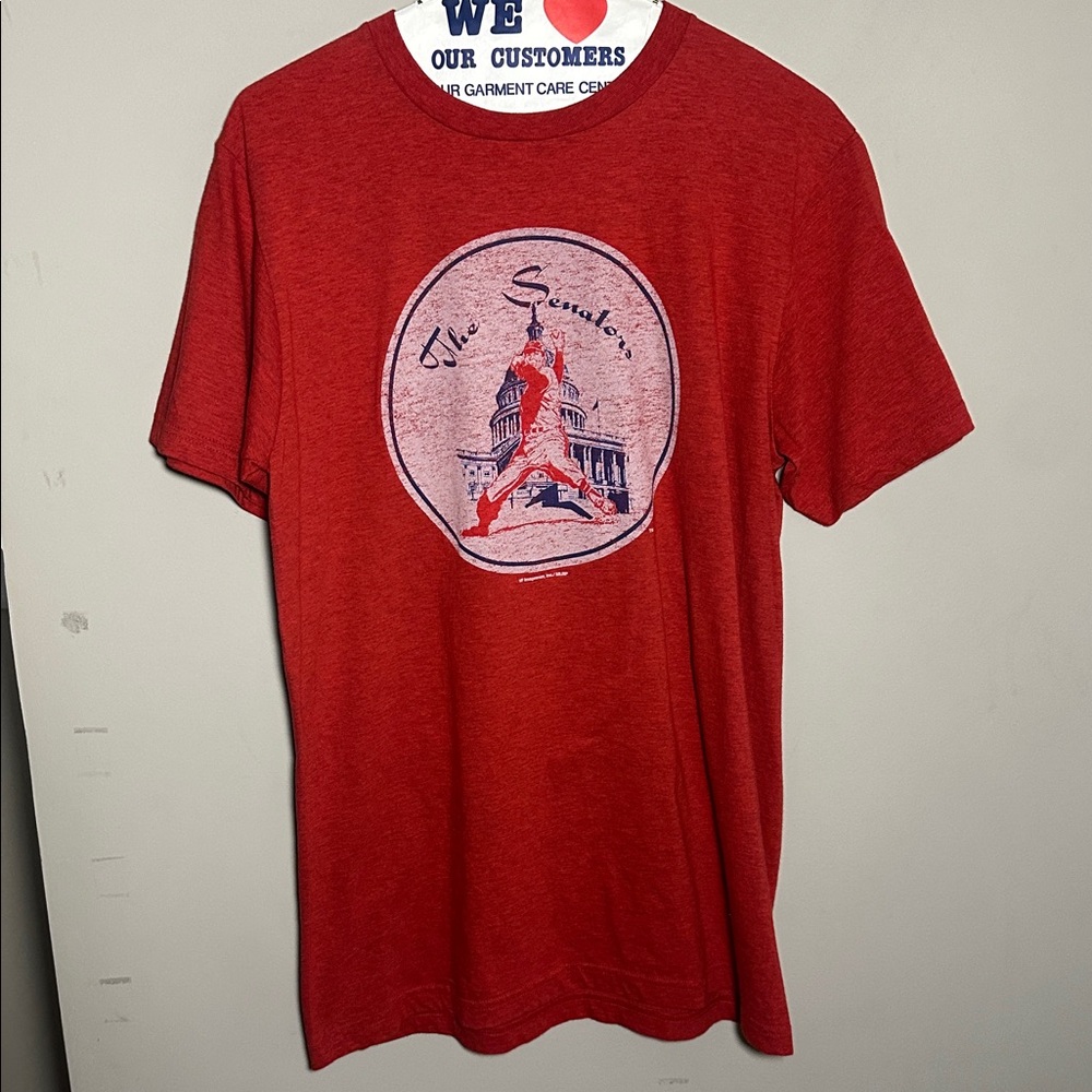 MLB the senators baseball Red Short Sleeve Tee